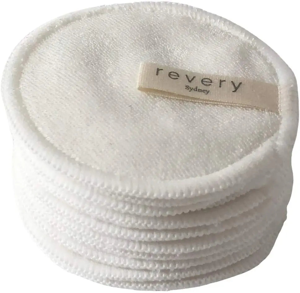 Revery Sydney Bamboo Cotton Reusable Makeup Remover Pads, 16 pack Pattan Australia